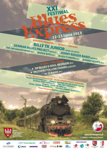 Oficjalny plakat Festiwalu Blues Express 2013