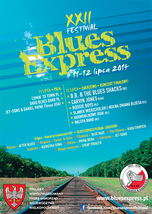 Oficjalny plakat Festiwalu Blues Express 2014