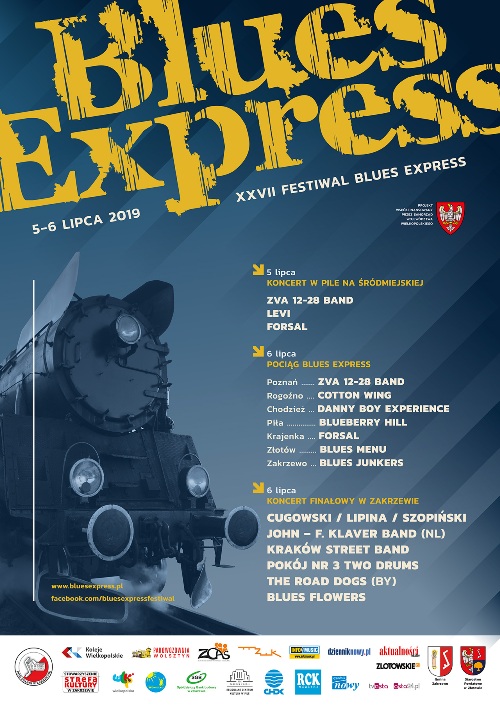 Oficjalny plakat festiwalu Blues Express 2019